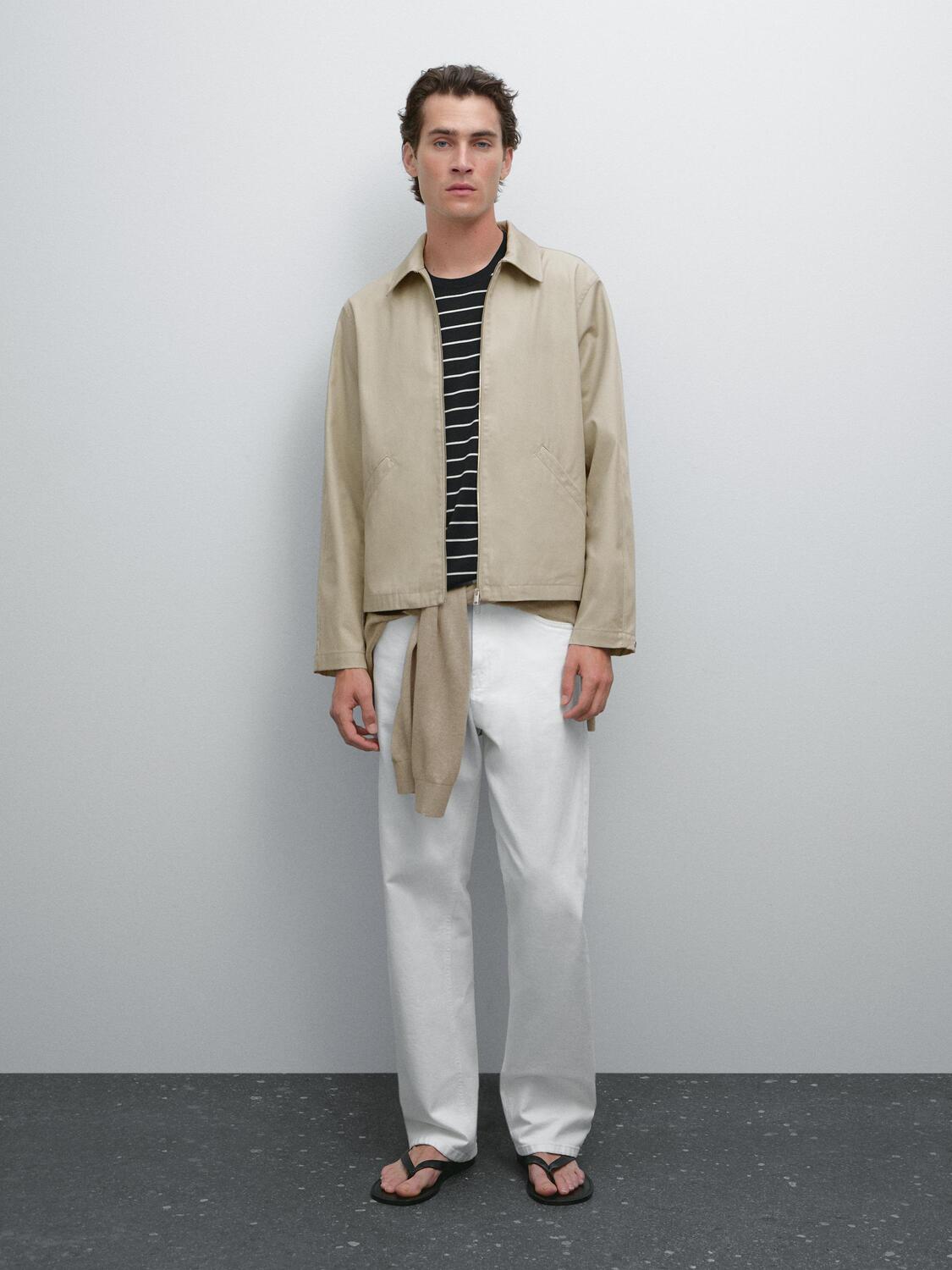 Короткая водоотталкивающая куртка из 100% хлопка Massimo Dutti, песочный
Короткая водоотталкивающая куртка из 100% хлопка Massimo Dutti, песочный