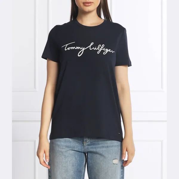Футболка стандартного кроя Tommy Hilfiger, синий 
Футболка стандартного кроя Tommy Hilfiger, синий