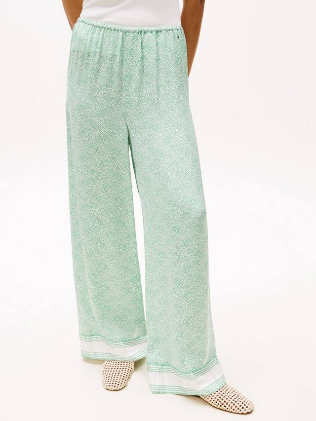 Брюки из абстрактного атласа Tommy Hilfiger, зеленый/разноцветный 
Брюки из абстрактного атласа Tommy Hilfiger, зеленый/разноцветный