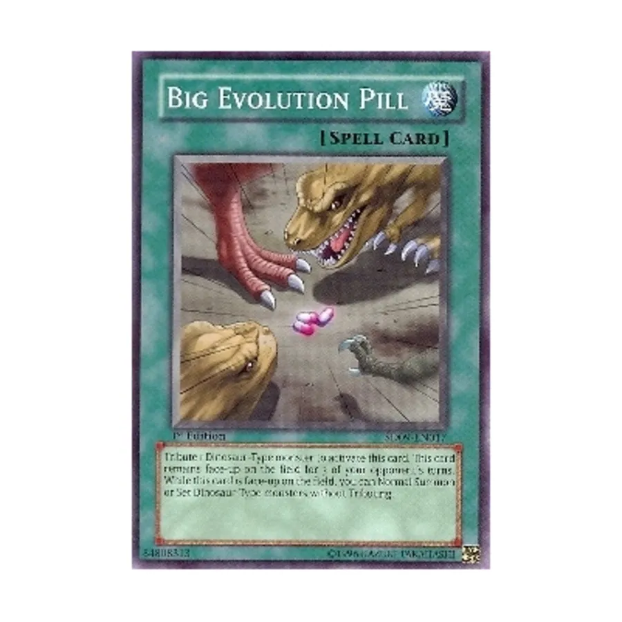 CCG Большая Пилюля Эволюции (Обычная), Yu-Gi-Oh - Structure Deck - Dinosaur's Rage - Singles
CCG Большая Пилюля Эволюции (Обычная), Yu-Gi-Oh - Structure Deck - Dinosaur's Rage - Singles