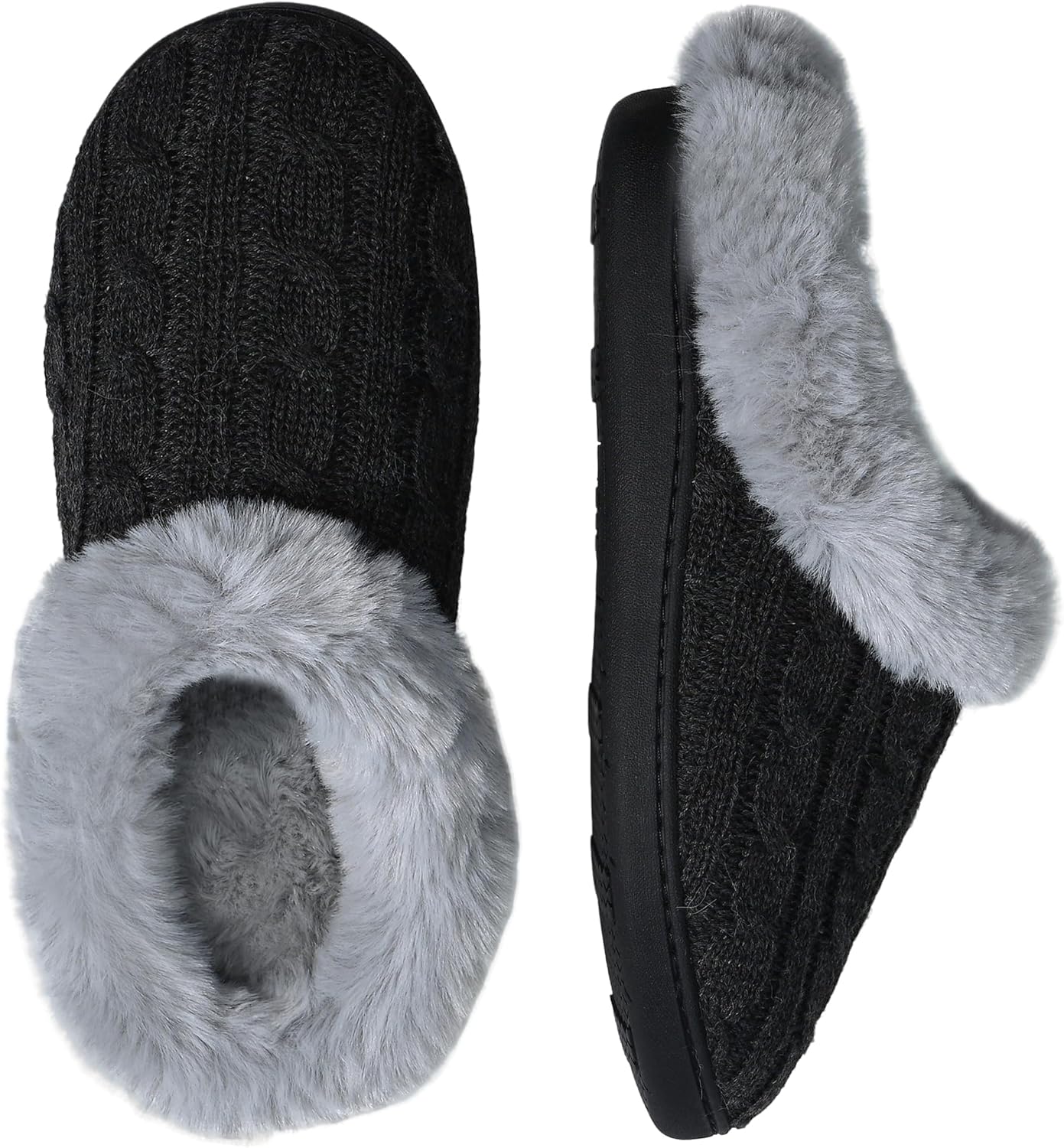 Мужские уютные вязаные тапочки Elvora, мягкие домашние тапочки с эффектом памяти и теплой искусственной меховой подкладкой, противоскользящие тапочки для спальни, черный
Мужские уютные вязаные тапочки Elvora, мягкие домашние тапочки с эффектом памяти и теплой искусственной меховой подкладкой, противоскользящие тапочки для спальни, черный