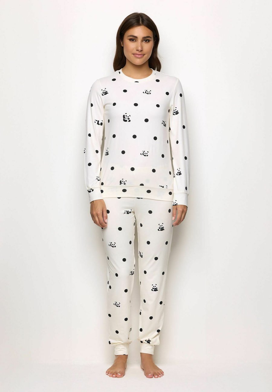 Пижамный комплект Yamamay LAZY PANDA SET, Almond With Print/Mottled Beige
Пижамный комплект Yamamay LAZY PANDA SET, Almond With Print/Mottled Beige