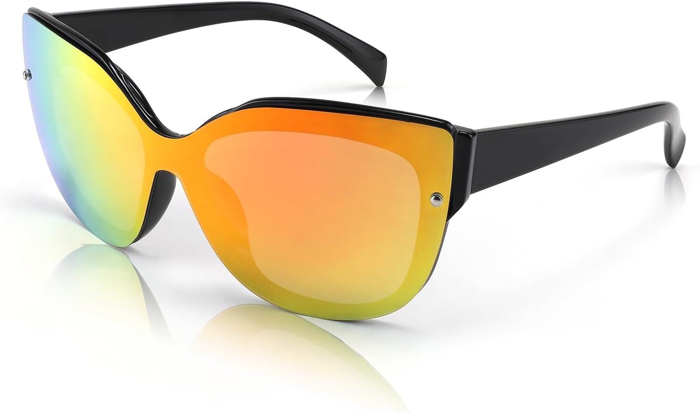 Солнцезащитные очки FEISEDY «Кошачий глаз» с поляризацией, для женщин и мужчин, без оправы, зеркальные, большие, модные, в стиле ретро, B2796, 005 Bright Black Frame/Red Mirror Lens
Солнцезащитные очки FEISEDY «Кошачий глаз» с поляризацией, для женщин и мужчин, без оправы, зеркальные, большие, модные, в стиле ретро, B2796, 005 Bright Black Frame/Red Mirror Lens