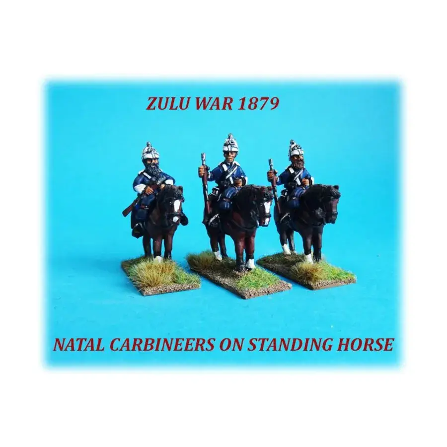 Конные карабинеры Натала, стоящие на лошади, Zulu War 1897 - Natal Natives (28mm)
Конные карабинеры Натала, стоящие на лошади, Zulu War 1897 - Natal Natives (28mm)