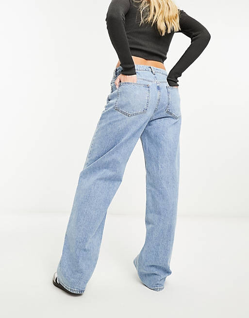 Голубые джинсы папы ASOS DESIGN
Голубые джинсы папы ASOS DESIGN