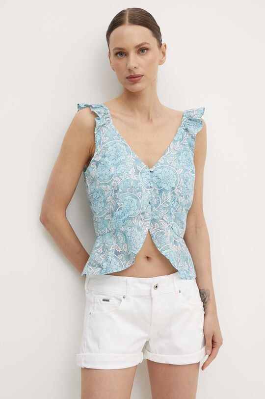 Хлопковый топ EMILIA Pepe Jeans, синий
Хлопковый топ EMILIA Pepe Jeans, синий