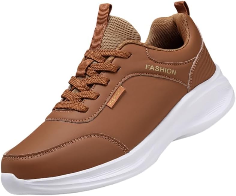 Мужские модные спортивные кожаные кроссовки - легкие, универсальные, противоскользящие и прочные. Подходят для использования на улице и в повседневной жизни Clolinde, коричневый
Мужские модные спортивные кожаные кроссовки - легкие, универсальные, противоскользящие и прочные. Подходят для использования на улице и в повседневной жизни Clolinde, коричневый