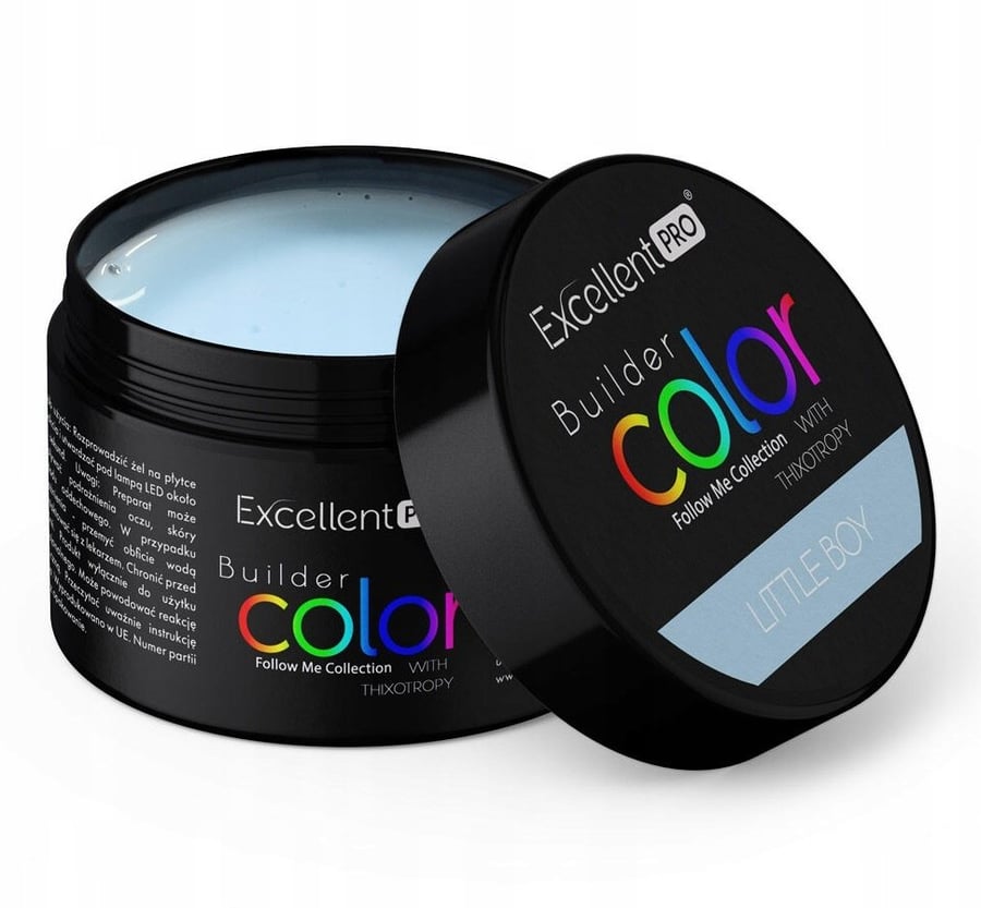 Цветной строительный гель Excellent Pro Builder Gel, синий, для маленьких мальчиков, 30 г
Цветной строительный гель Excellent Pro Builder Gel, синий, для маленьких мальчиков, 30 г