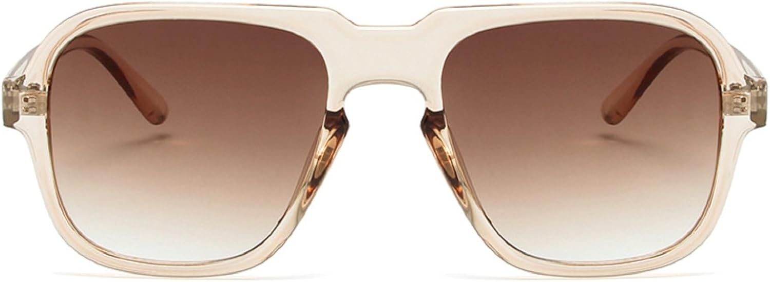 Квадратные женские ретро-солнцезащитные очки-пилот с градиентными линзами цвета океана и защитой от УФ-излучения UV400. Мужские модные солнцезащитные очки с леопардовым принтом и цветом шампанского mincl, Clear Brown
Квадратные женские ретро-солнцезащитные очки-пилот с градиентными линзами цвета океана и защитой от УФ-излучения UV400. Мужские модные солнцезащитные очки с леопардовым принтом и цветом шампанского mincl, Clear Brown