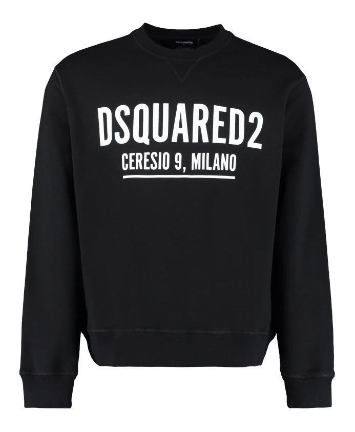 Хлопковая толстовка с логотипом Dsquared2, черный
Хлопковая толстовка с логотипом Dsquared2, черный