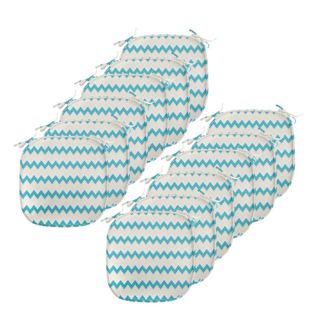ABAKUHAUS Бирюзовые подушки на обеденный стул, Zig Zag Chevron Classic, декоративная водонепроницаемая подушка с ремнями для кухонных сидений, 40 см x 40 см — упаковка из 12 шт., кремово-бирюзовый, бежевый
ABAKUHAUS Бирюзовые подушки на обеденный стул, Zig Zag Chevron Classic, декоративная водонепроницаемая подушка с ремнями для кухонных сидений, 40 см x 40 см — упаковка из 12 шт., кремово-бирюзовый, бежевый