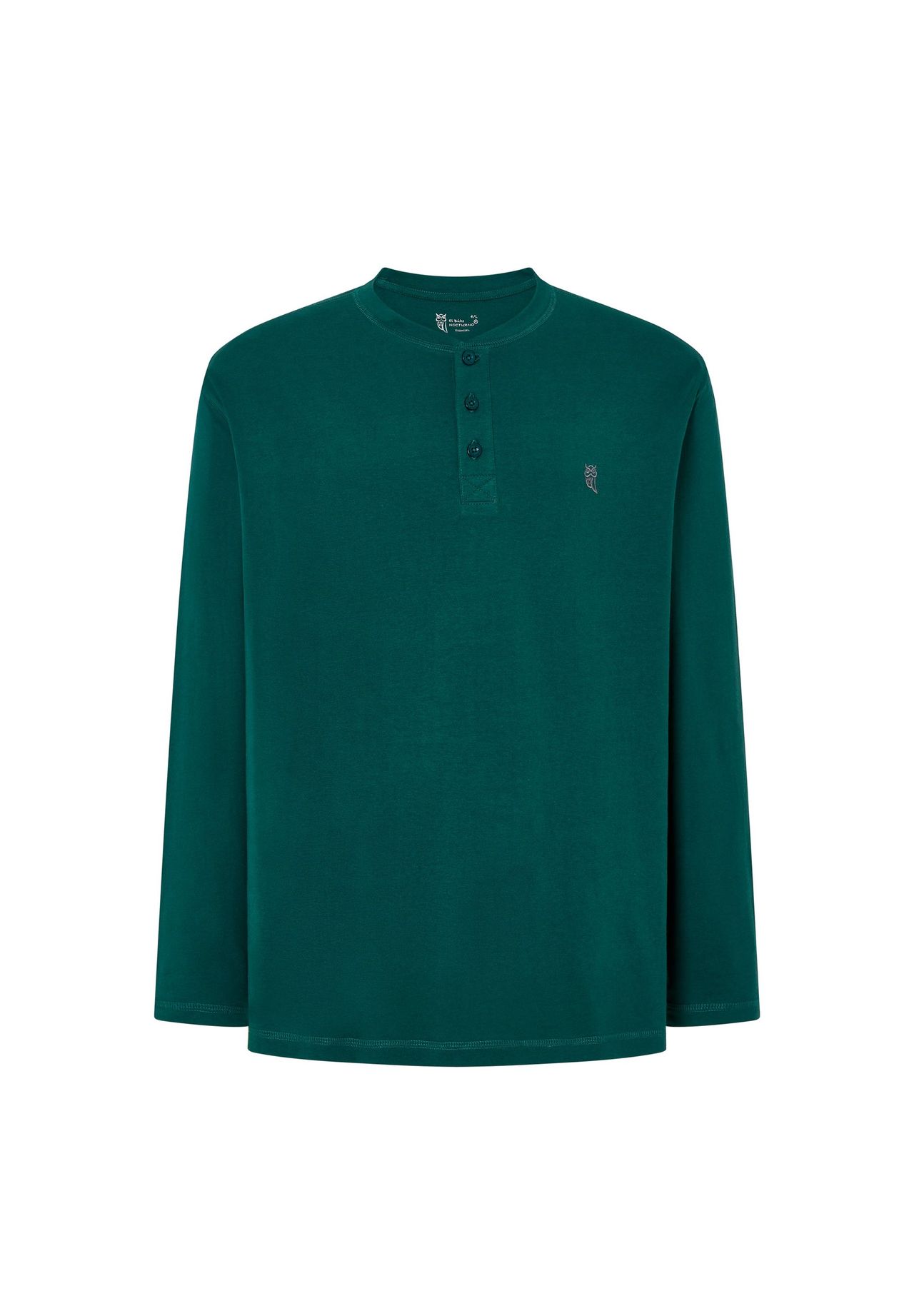 Мужская пижамная футболка с коротким рукавом и планкой на пуговицах, однотонная зеленая El Búho NOCTURNO, зеленый
Мужская пижамная футболка с коротким рукавом и планкой на пуговицах, однотонная зеленая El Búho NOCTURNO, зеленый