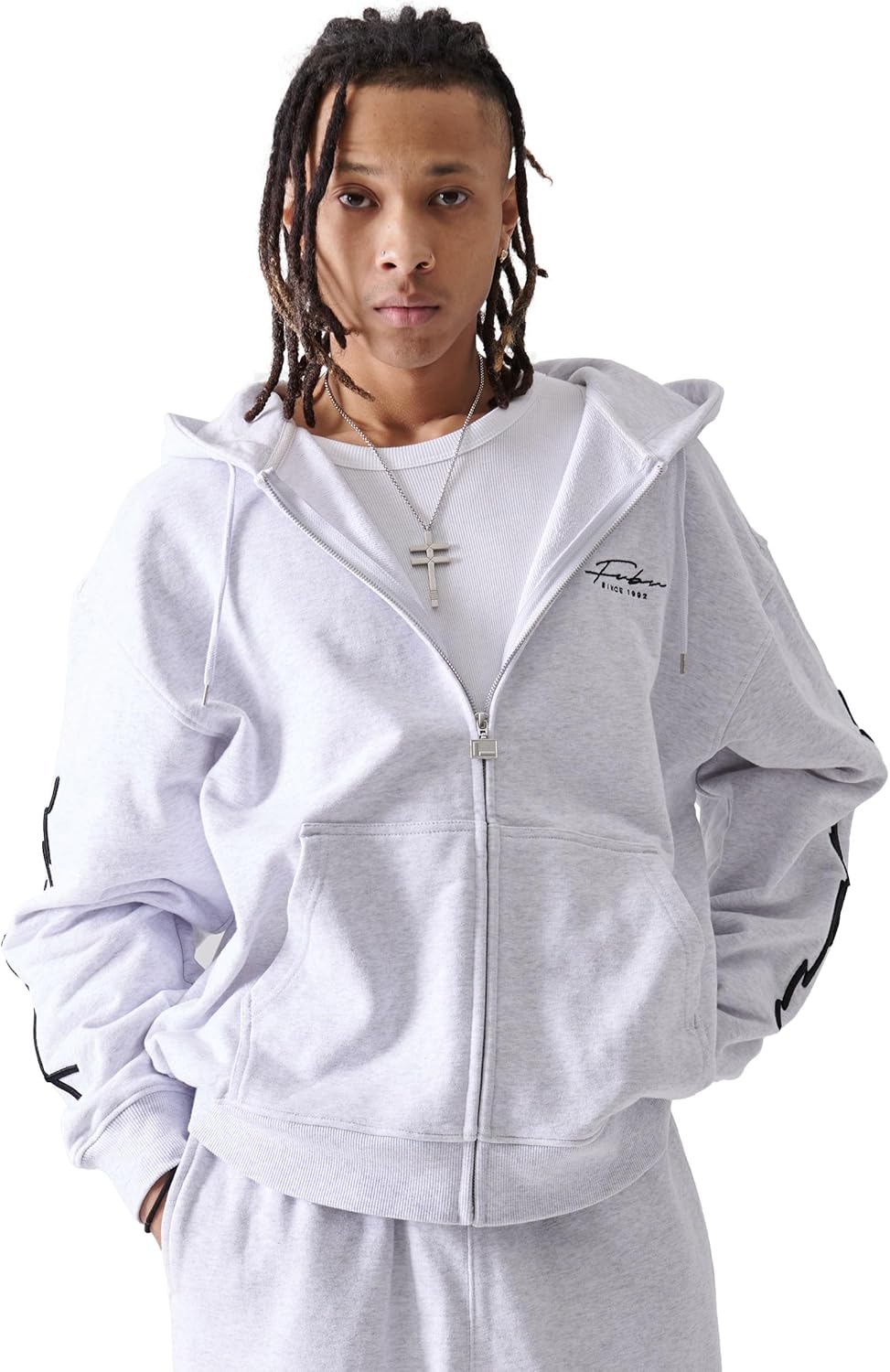 Толстовка с капюшоном FUBU, на молнии, с длинным рукавом, унисекс, в стиле хип-хоп, американский повседневный стиль, большие размеры, серый
Толстовка с капюшоном FUBU, на молнии, с длинным рукавом, унисекс, в стиле хип-хоп, американский повседневный стиль, большие размеры, серый