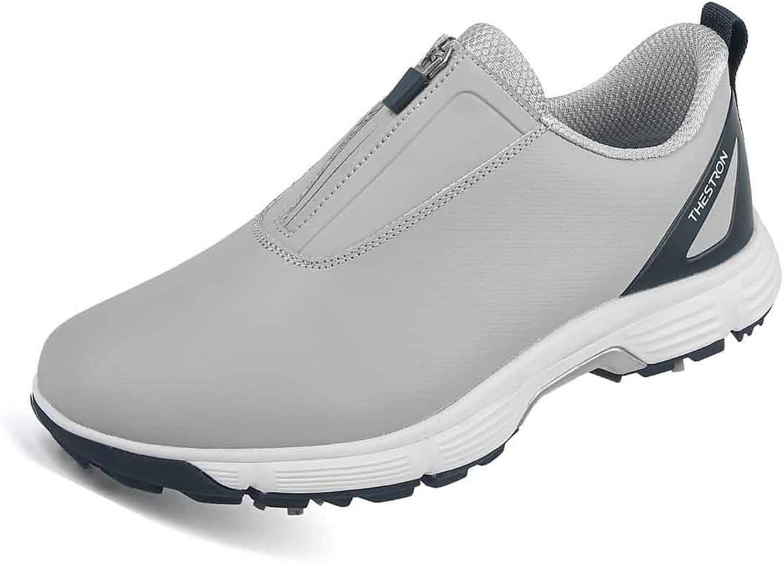 Мужские кожаные прогулочные гольф-кроссовки VEACAM с молнией, удобные для отдыха и фитнеса, серый
Мужские кожаные прогулочные гольф-кроссовки VEACAM с молнией, удобные для отдыха и фитнеса, серый