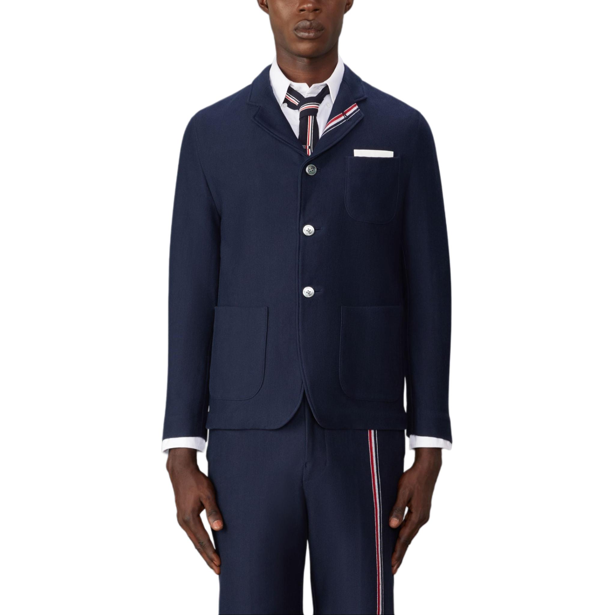 THOM BROWNE Самурайский жакет, Marine Blue 
THOM BROWNE Самурайский жакет, Marine Blue