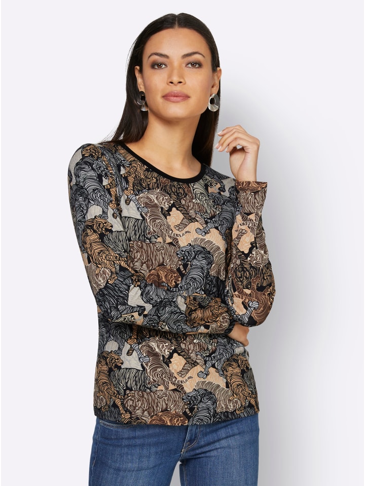 Рубашка с длинными рукавами с черно-песочным принтом creation L
Рубашка с длинными рукавами с черно-песочным принтом creation L