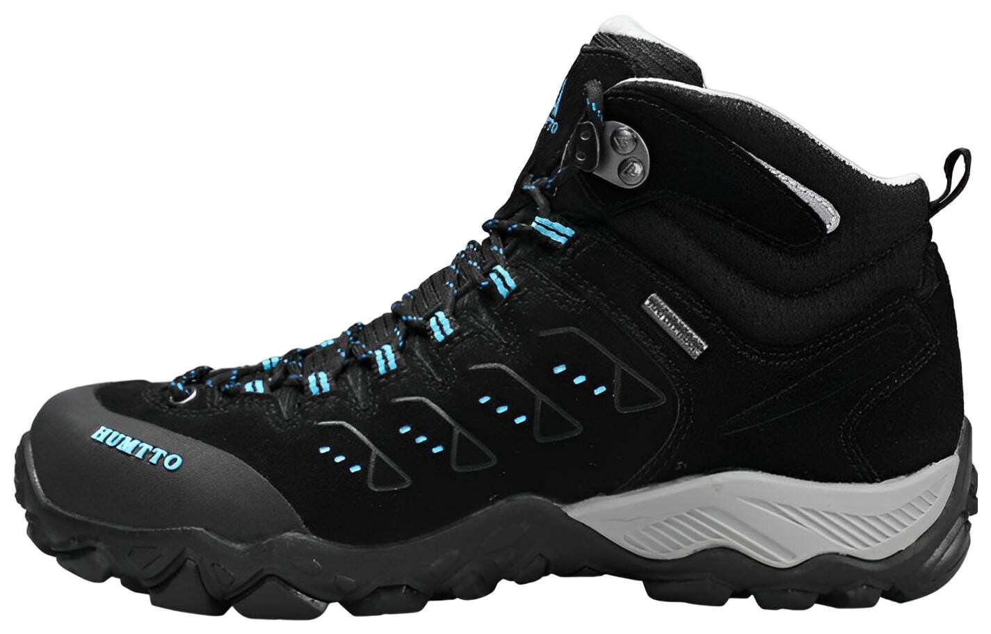 Кроссовки для походов и треккинга женские с высоким берцем, цвет черный/салатовый/антрацитовый/дымчато-серый Humtto 
Кроссовки для походов и треккинга женские с высоким берцем, цвет черный/салатовый/антрацитовый/дымчато-серый Humtto