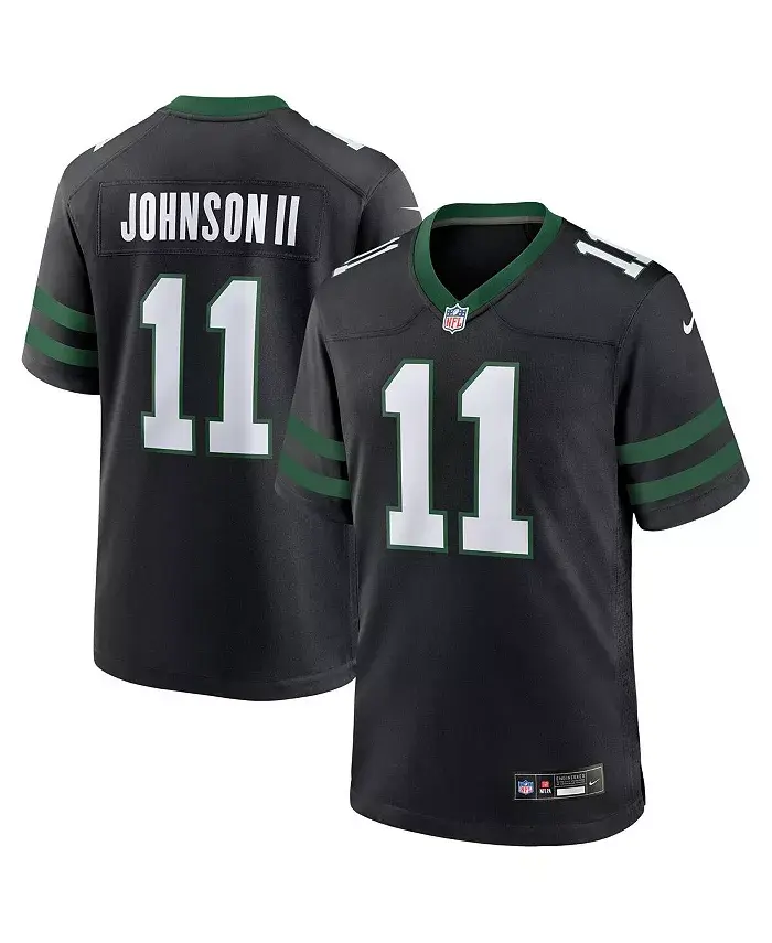 Мужская игровая альтернативная футболка New York Jets Legacy Black Jermaine Johnson II Nike
Мужская игровая альтернативная футболка New York Jets Legacy Black Jermaine Johnson II Nike