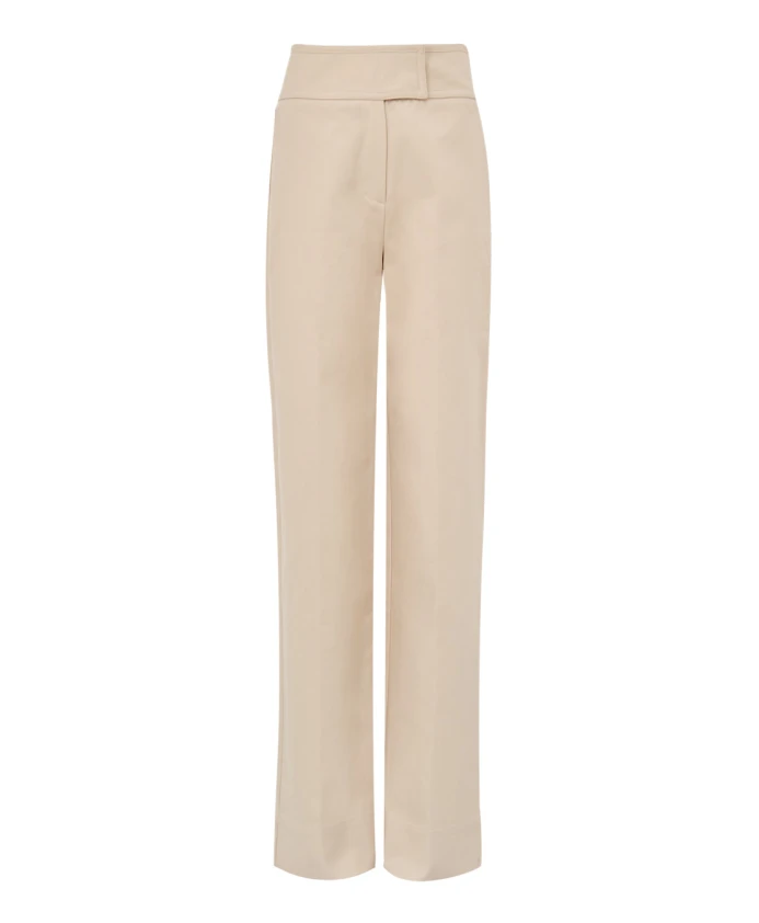 Брюки нежно-розового цвета с высокой талией и широкими штанинами. Cult Gaia, розовый
Брюки нежно-розового цвета с высокой талией и широкими штанинами. Cult Gaia, розовый