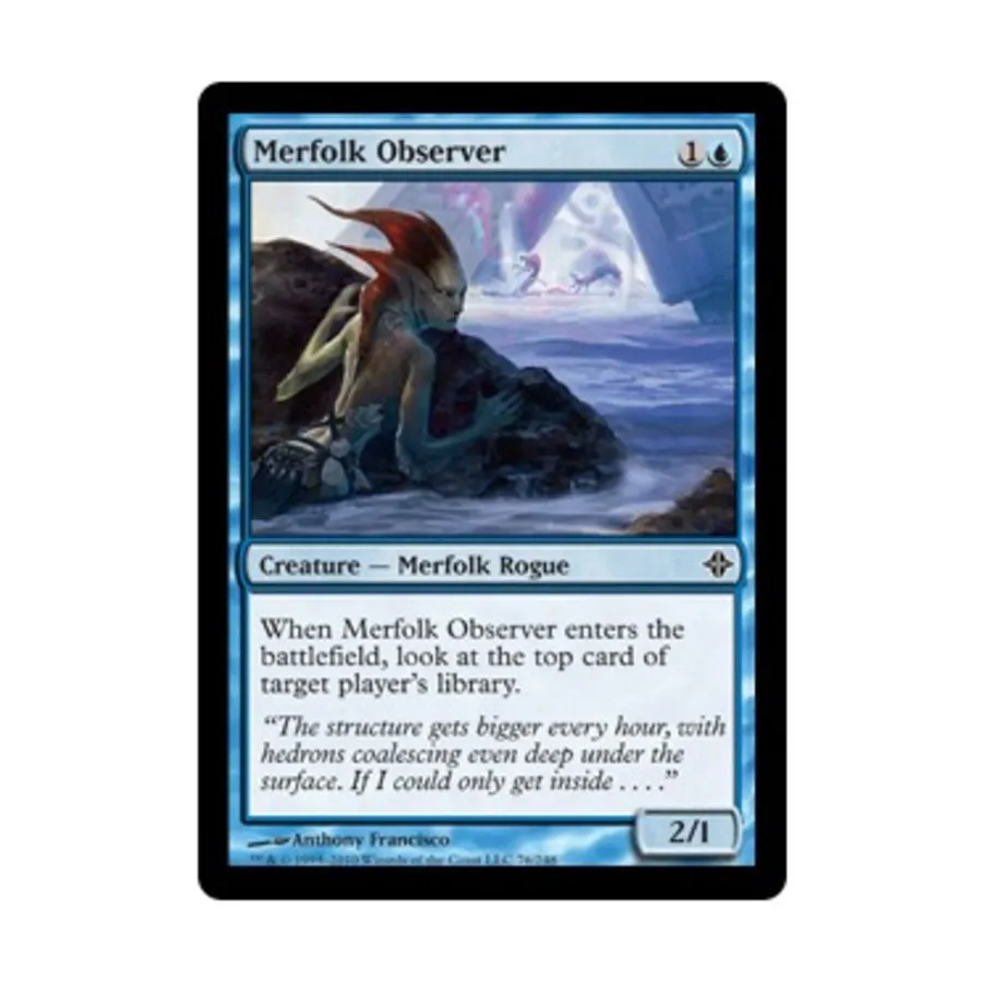 CCG Мерфолк-наблюдатель (клавиша C), MTG - Rise of the Eldrazi
CCG Мерфолк-наблюдатель (клавиша C), MTG - Rise of the Eldrazi