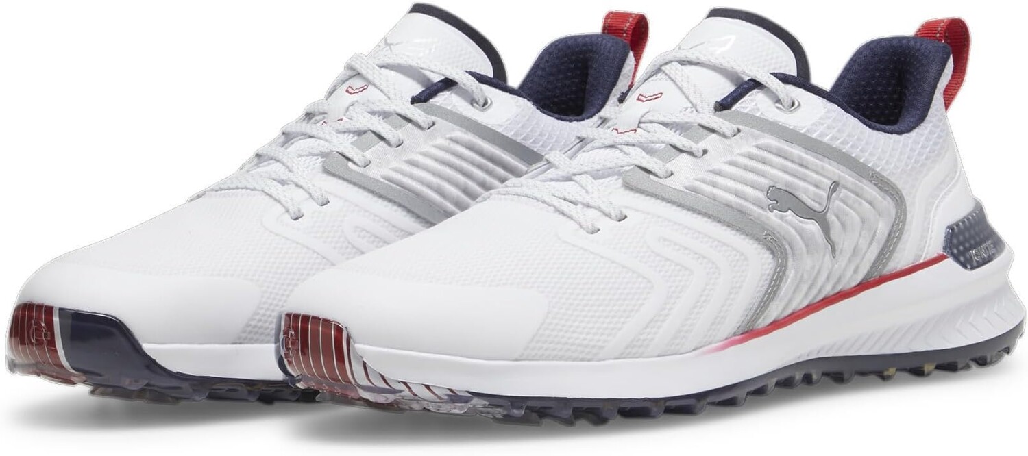 Кроссовки PUMA Golf Puma X Volition Ignite Innovate, цвет Puma White/Deep Navy/Strong Red
Кроссовки PUMA Golf Puma X Volition Ignite Innovate, цвет Puma White/Deep Navy/Strong Red