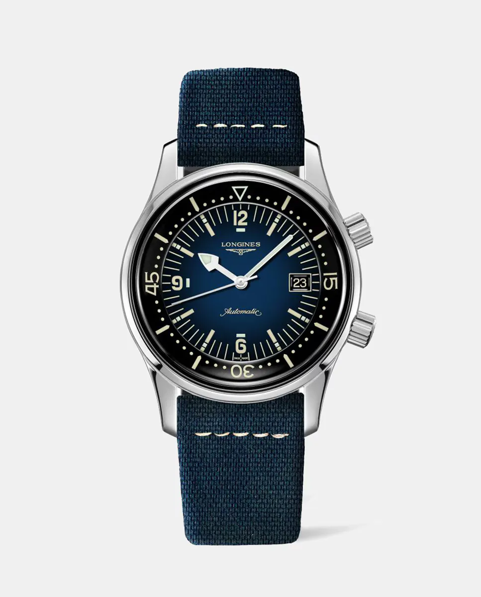 Longines Legend Diver Watch L37744902 Автоматические кожаные мужские часы, синий
Longines Legend Diver Watch L37744902 Автоматические кожаные мужские часы, синий