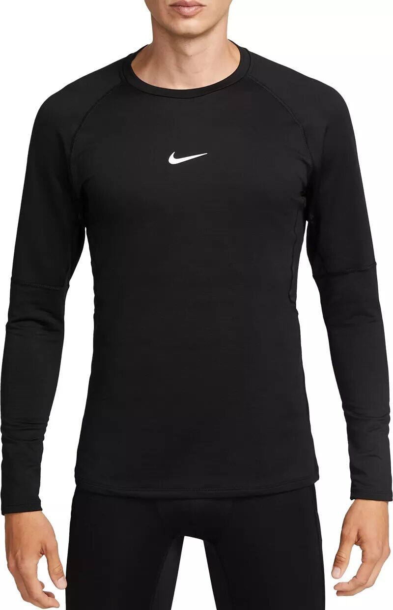 Мужская теплая футболка с круглым вырезом с длинными рукавами Nike Pro
Мужская теплая футболка с круглым вырезом с длинными рукавами Nike Pro