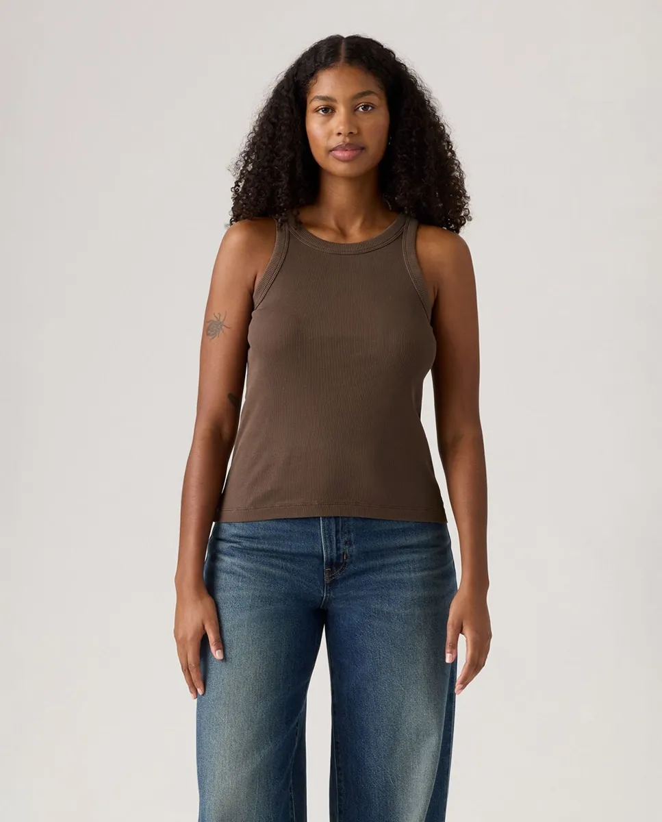 Женская футболка на бретелях с круглым вырезом Levi's, темно-коричневый
Женская футболка на бретелях с круглым вырезом Levi's, темно-коричневый