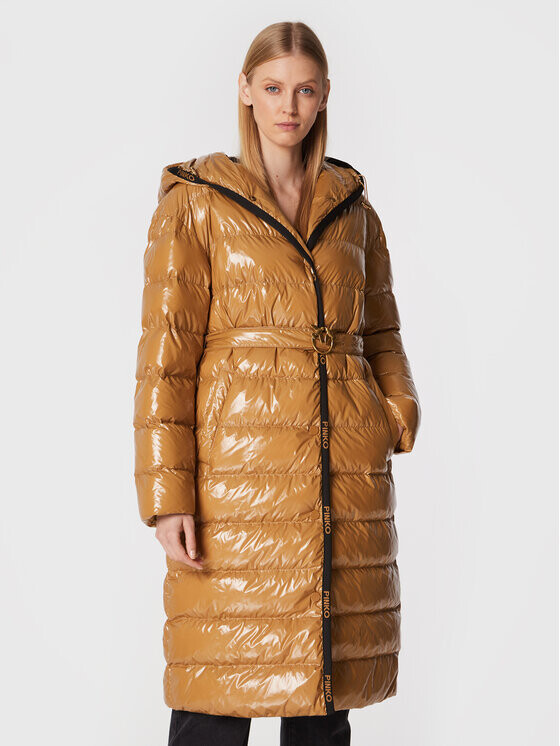 Пуховик стандартного кроя Pinko, коричневый
Пуховик стандартного кроя Pinko, коричневый