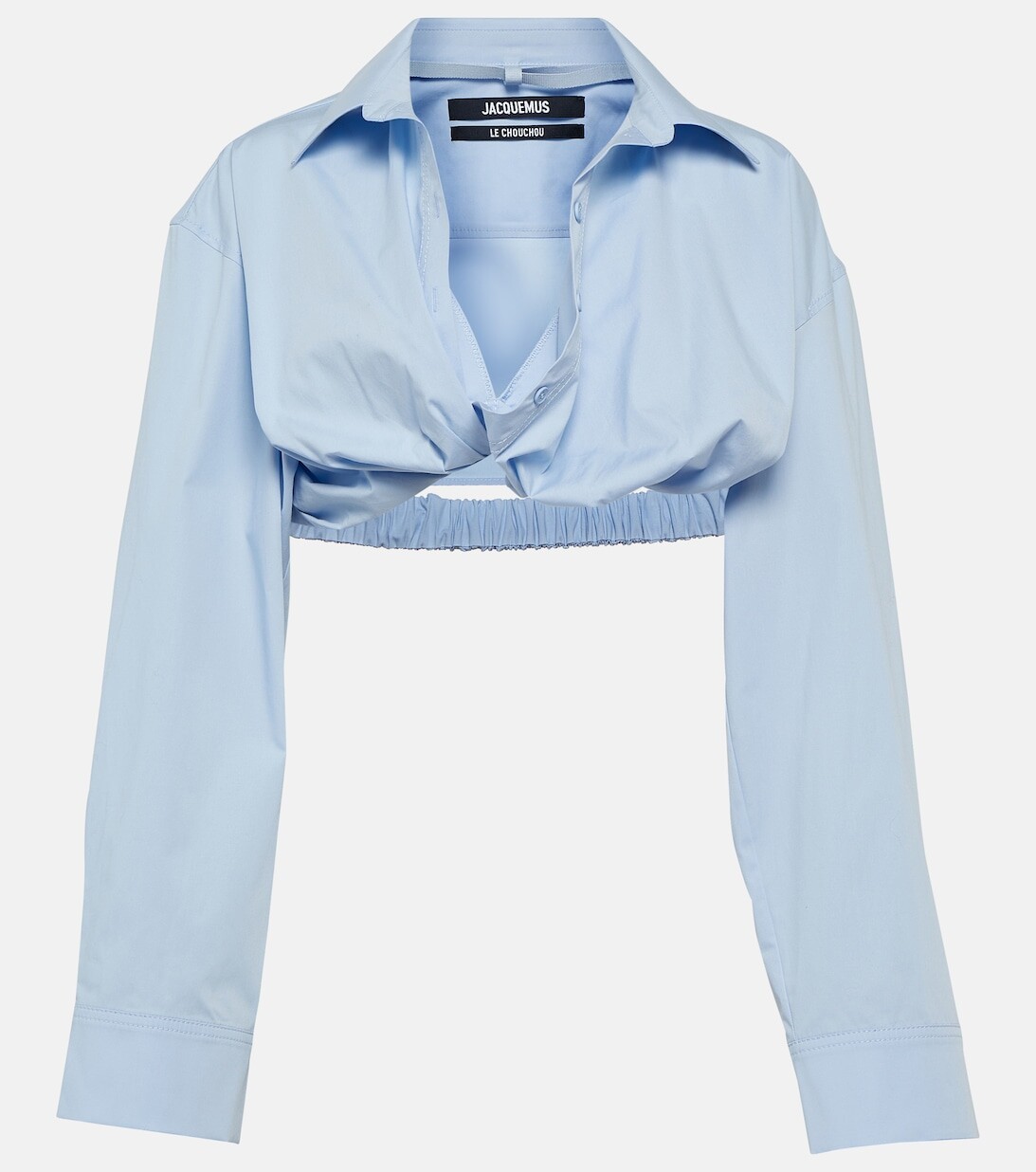 Укороченный топ La Chemise Bahia JACQUEMUS, синий
Укороченный топ La Chemise Bahia JACQUEMUS, синий
