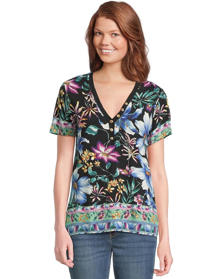 Футболка Johnny Was The Janie Favorite Short Sleeve Henley Tee, цвет Jumuno Black
Футболка Johnny Was The Janie Favorite Short Sleeve Henley Tee, цвет Jumuno Black