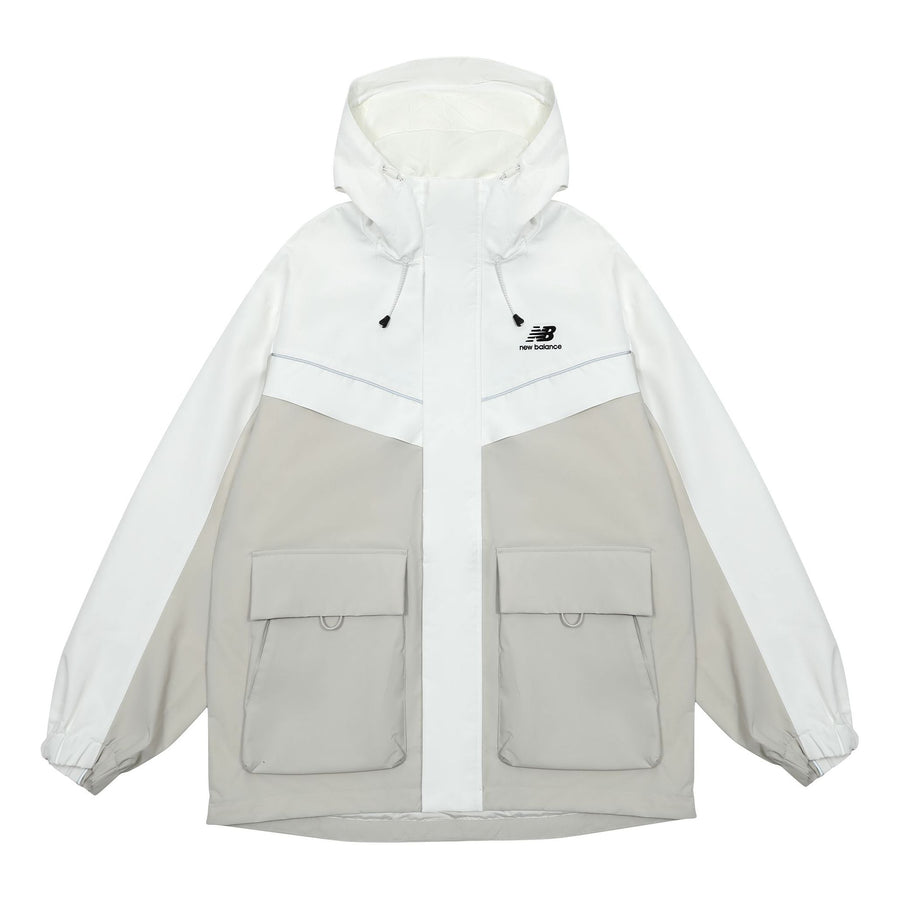 Куртка New Balance Windproof Jacket 'White Grey', белый 
Куртка New Balance Windproof Jacket 'White Grey', белый