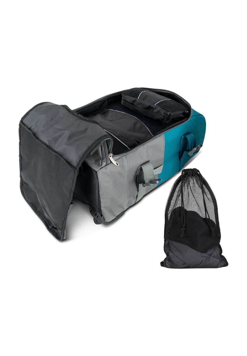 Дорожная сумка с 5 одинаковыми портфельными сумками Melano normani, цвет Grau Petrol
Дорожная сумка с 5 одинаковыми портфельными сумками Melano normani, цвет Grau Petrol