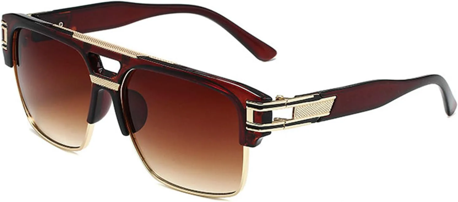 Willochra Модные квадратные солнцезащитные очки для мужчин и женщин в винтажной металлической оправе. Модные солнцезащитные очки с защитой от УФ-излучения UV400, C2
Willochra Модные квадратные солнцезащитные очки для мужчин и женщин в винтажной металлической оправе. Модные солнцезащитные очки с защитой от УФ-излучения UV400, C2