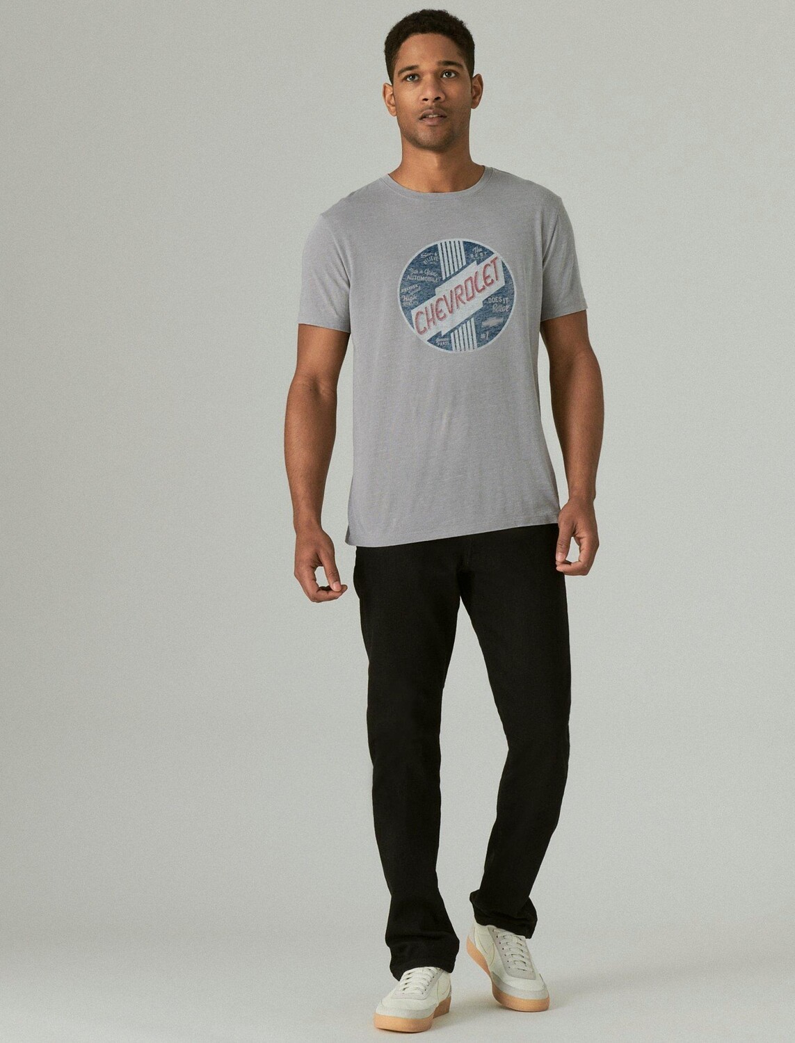 Мужская футболка с графическим логотипом Lucky Brand Chevy, цвет Storm
Мужская футболка с графическим логотипом Lucky Brand Chevy, цвет Storm