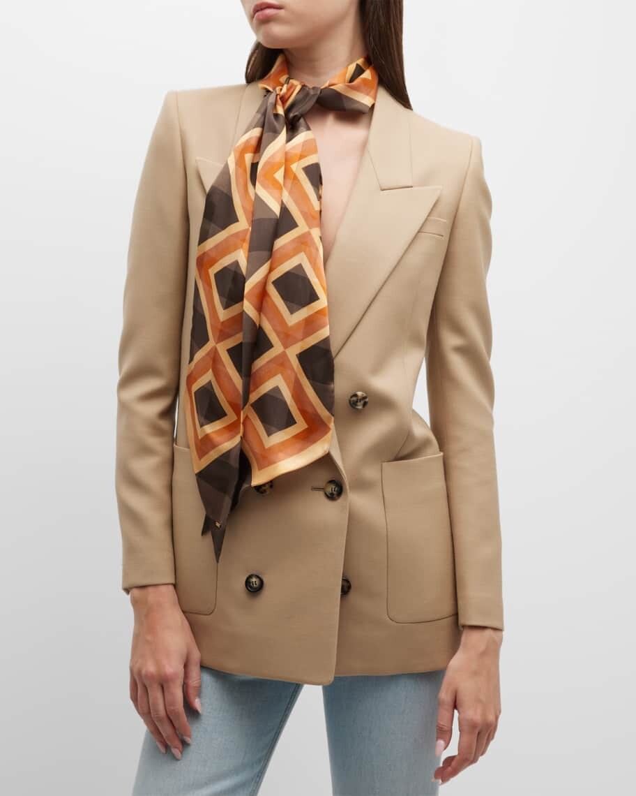 Шелковый узкий шарф Lavalliere Saint Laurent
Шелковый узкий шарф Lavalliere Saint Laurent