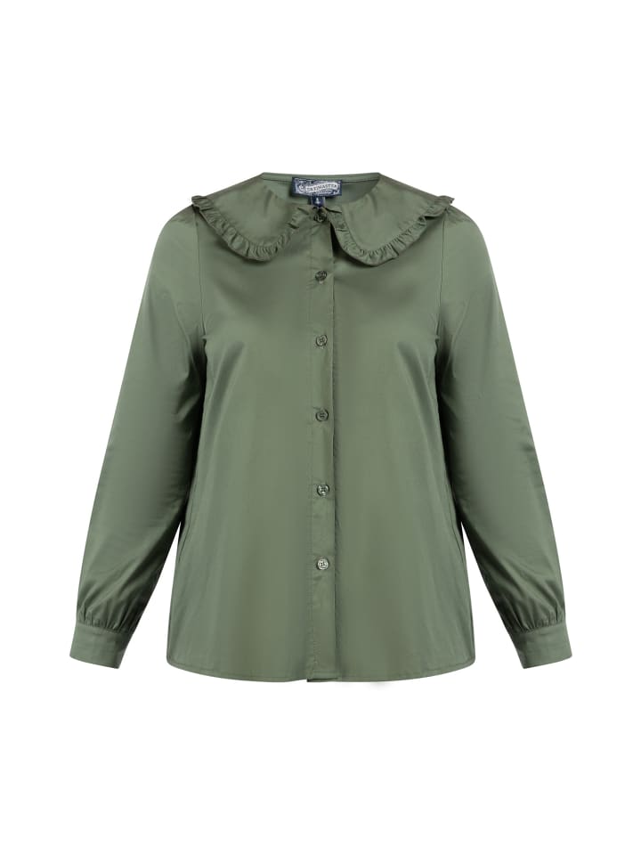 DreiMaster Женская блузка оливково-зеленого цвета
DreiMaster Женская блузка оливково-зеленого цвета