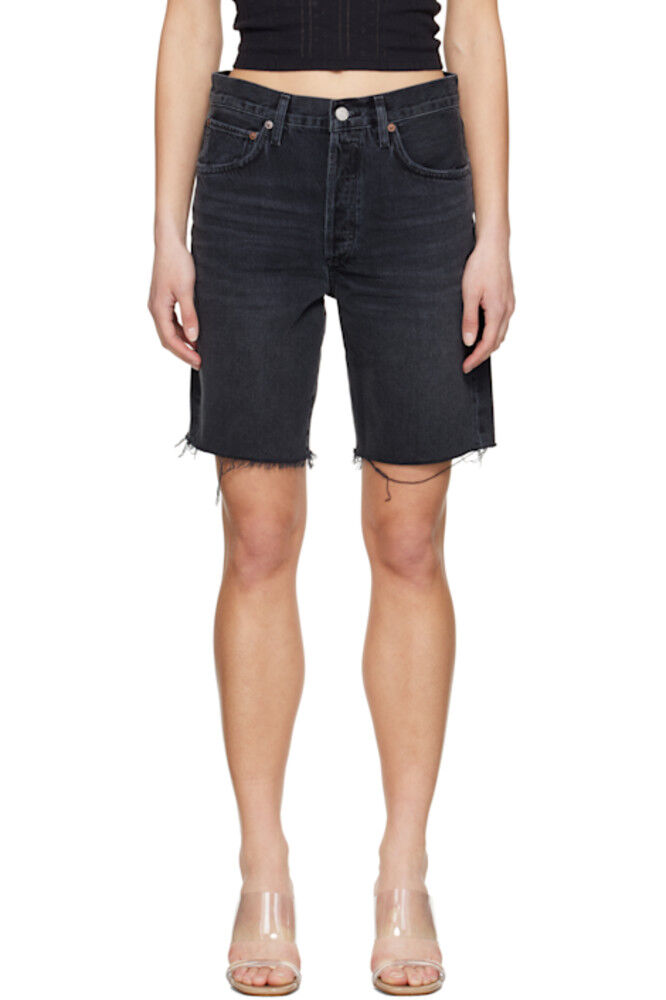 Черные джинсовые шорты в стиле 90-х AGOLDE
Черные джинсовые шорты в стиле 90-х AGOLDE