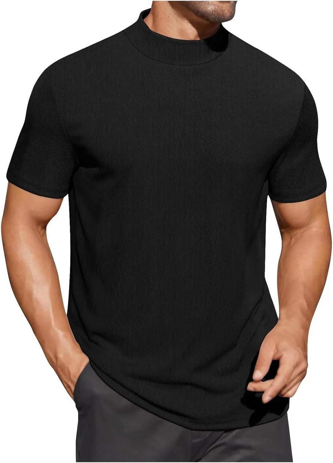 Футболка мужская Ribbed Stretch Muscle Fit с коротким рукавом
Футболка мужская Ribbed Stretch Muscle Fit с коротким рукавом