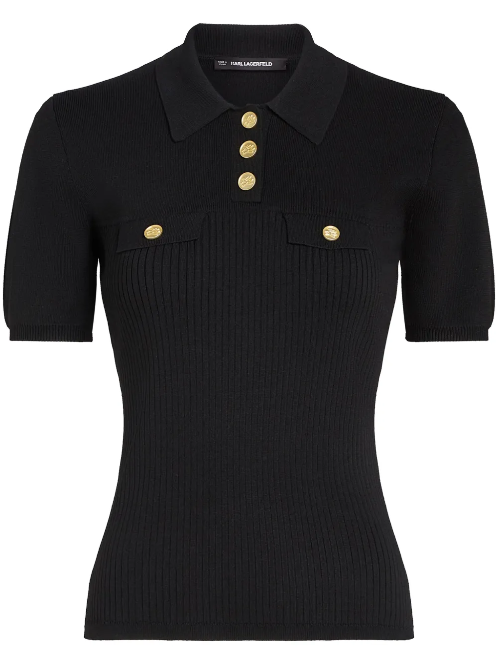 Рубашка поло с логотипом KARL LAGERFELD, черный
Рубашка поло с логотипом KARL LAGERFELD, черный