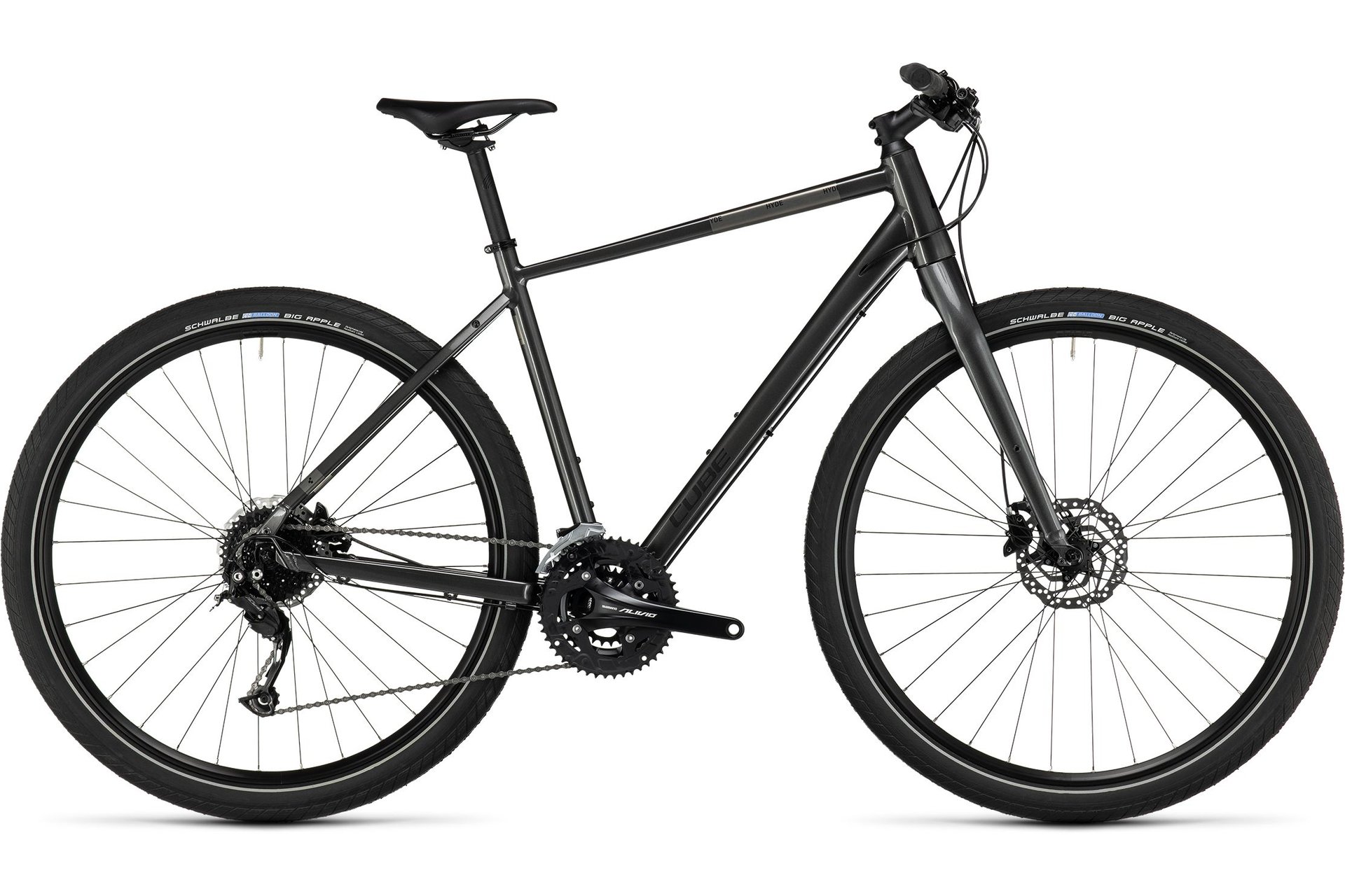 Кроссовый велосипед Cube Hyde - 28 дюймов - Diamant - 2023, цвет Grau|graphite´n´black
Кроссовый велосипед Cube Hyde - 28 дюймов - Diamant - 2023, цвет Grau|graphite´n´black