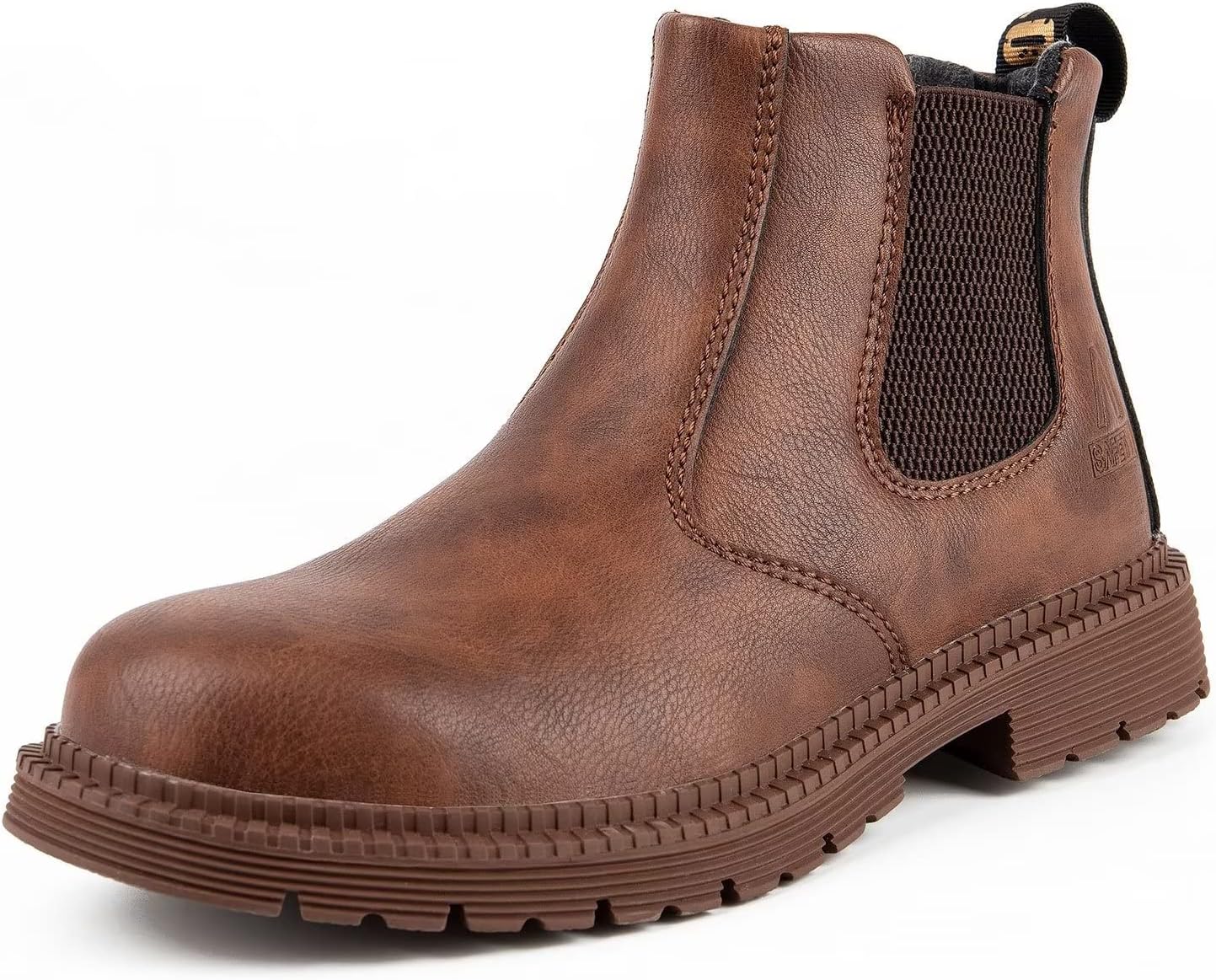 Мужские ботинки Tanleewa с металлическим носком, кожаные безопасные обувь, водонепроницаемые строительные ботинки, утепленные походные ботинки, противоскользящая рабочая обувь, коричневый
Мужские ботинки Tanleewa с металлическим носком, кожаные безопасные обувь, водонепроницаемые строительные ботинки, утепленные походные ботинки, противоскользящая рабочая обувь, коричневый