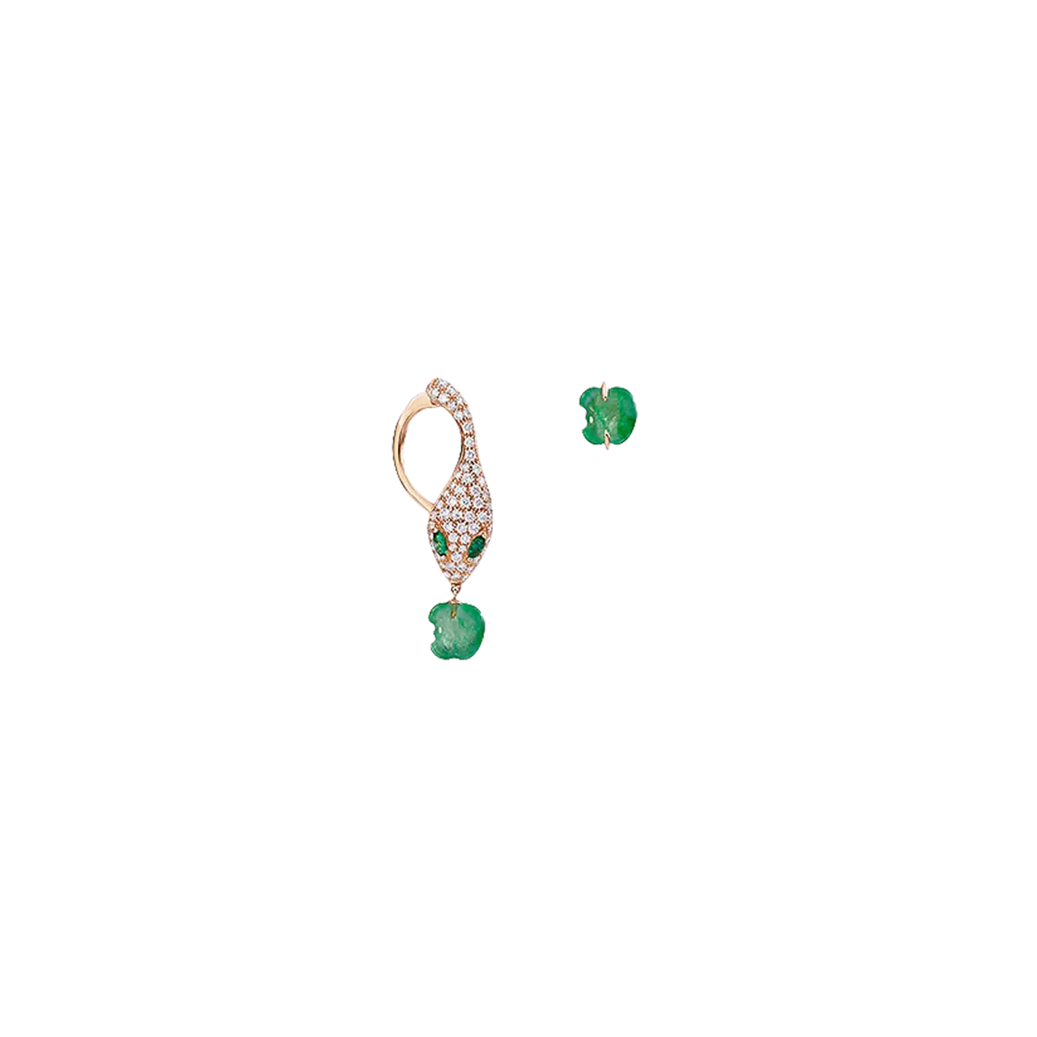 Серьги Dada Arrigoni Malafemmina из розового золота с бриллиантами, изумрудами и зеленым нефритом
Серьги Dada Arrigoni Malafemmina из розового золота с бриллиантами, изумрудами и зеленым нефритом