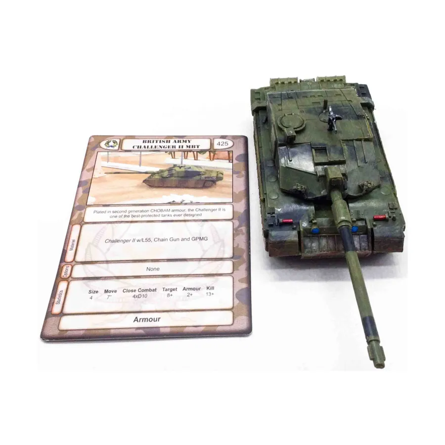 ОБТ британской армии Challenger II #3, Battlefield Evolution - European Federation Task Force - Loose Miniatures (25mm)
ОБТ британской армии Challenger II #3, Battlefield Evolution - European Federation Task Force - Loose Miniatures (25mm)