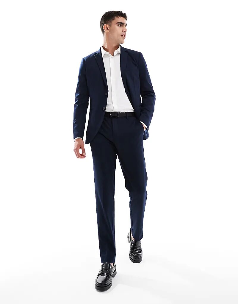 Узкие брюки из джерси Jack & Jones темно-синего цвета
Узкие брюки из джерси Jack & Jones темно-синего цвета