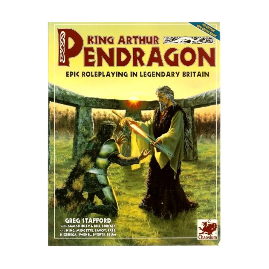 King Arthur Pendragon (4th Edition), Pendragon (Chaosium), мягкая обложка
King Arthur Pendragon (4th Edition), Pendragon (Chaosium), мягкая обложка