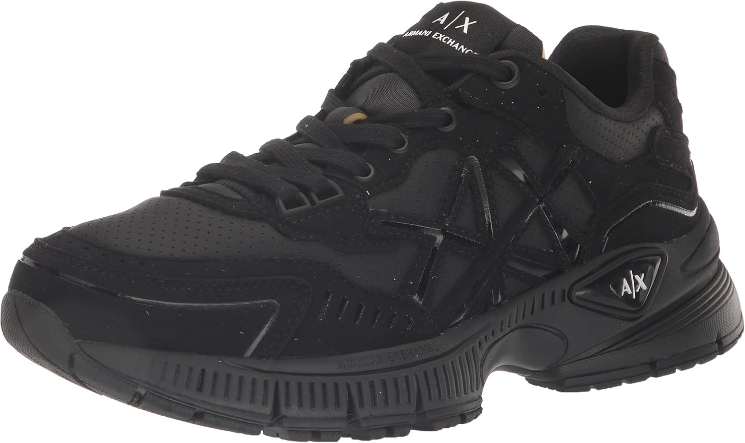Мужские кроссовки Armani Exchange с массивной подошвой и шнуровкой с логотипом, черный
Мужские кроссовки Armani Exchange с массивной подошвой и шнуровкой с логотипом, черный