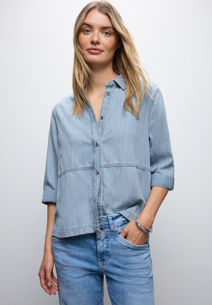 Блуза Street One Button-down blouse, Blau/Light-Blue Denim
Блуза Street One Button-down blouse, Blau/Light-Blue Denim