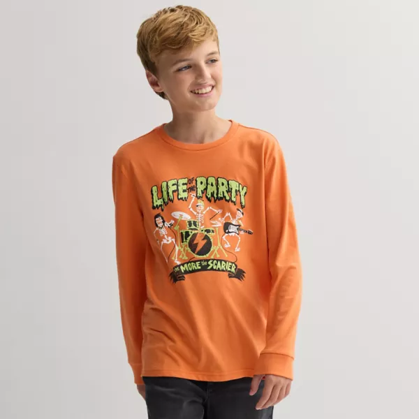 Футболка с длинным рукавом и принтом для мальчиков 8-20 лет, обычная и с принтом хаски Sonoma Goods For Life, цвет skeleton party orange
Футболка с длинным рукавом и принтом для мальчиков 8-20 лет, обычная и с принтом хаски Sonoma Goods For Life, цвет skeleton party orange
