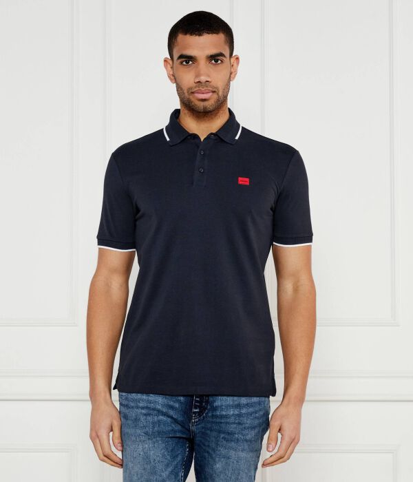 Поло мужское Hugo с контрастной отделкой, синий
Поло мужское Hugo с контрастной отделкой, синий